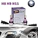 H11 H8 H9 LED Headlight Bulbs 12000LM 120W DRL Conversion Kit for Fog Light/Low Beam/High Beam 6000K Cool White COB Chips Super Bright Plug & Play - 2 Yr Warranty (Pair)