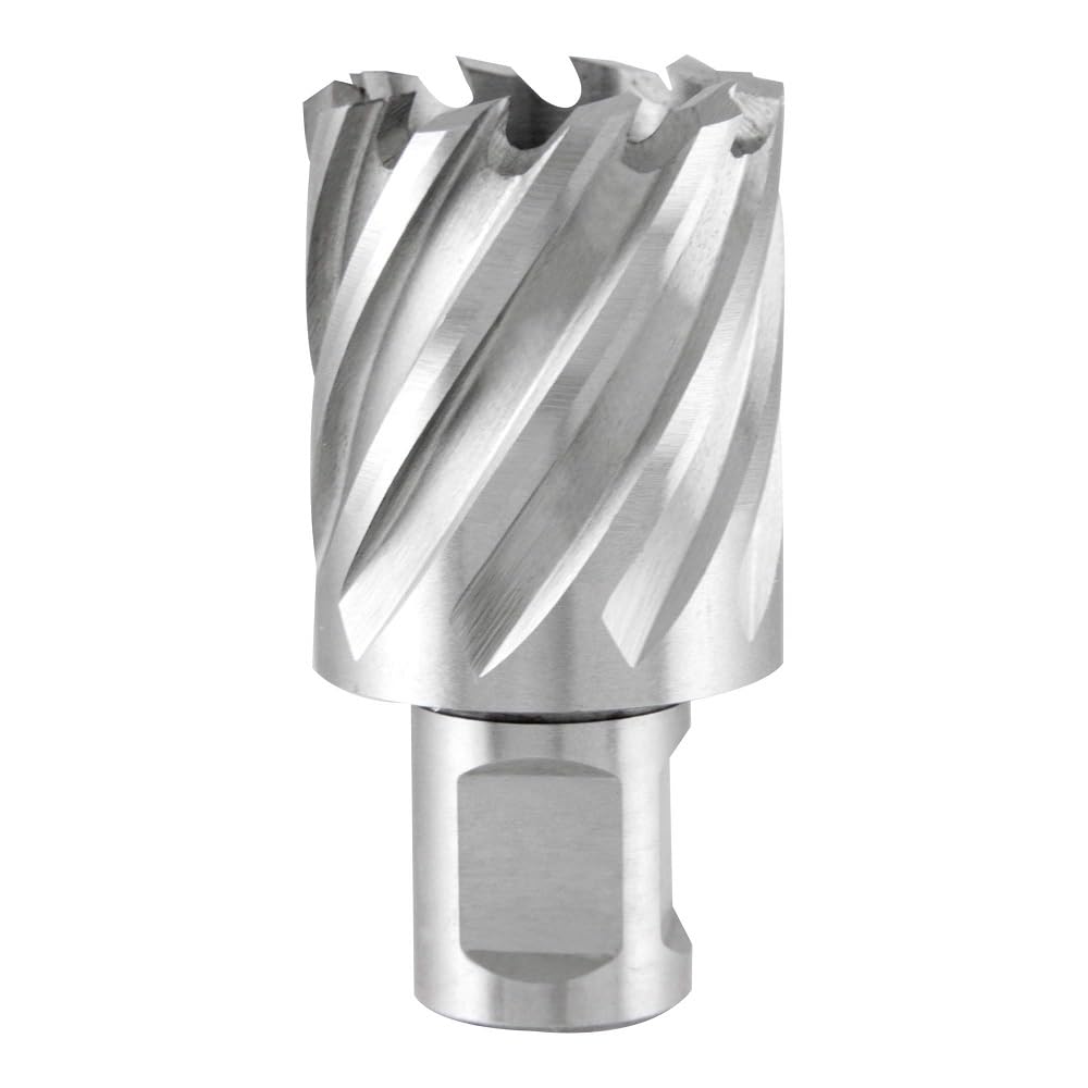 Ruko HSS Core Drill Bit with 3/4 inch Weldon Shank, CBN Ground, Bright Finish, 13.0 mm Diameter, 63.0 mm Length, R108213