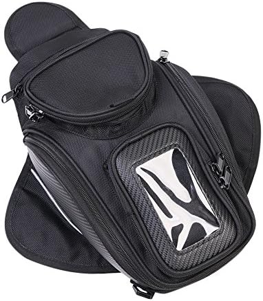 Tank Bag Motorcycle Saddle Bag Motorbike Luggage Bag Waterproof Oxford Fabric Motorbike Riding Bag Small Oil Fuel Magnetic Tank Bag for Motorcycle &amp; Motorbike Universal for All Types of Tank
