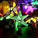 Icicle Starfish Solar String Lights, 20Ft 30 LED Fairy Christmas Lighting for Indoor/Outdoor Home, Patio, Lawn, Garden,Beach, Party and Seasonal Holiday (Multi Color)