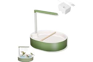 Xanadued Parrot Shower, Automatic Parakeet Bird Bath with Pump, Large Bird Shower Fountain, Bird Bath for Parakeets for Pet Birds, Conure, Cockatoo, Budgie, Lovebird, Finches