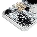Galaxy S8 Case,Samsung Galaxy S8 Case 3D Handmade Bling Colorful Diamonds Champagne Flower Butterfly Shiny Sparkle Rhinestone Gems Crystal Clear Full Body Protection Hard PC Cover (Black White)