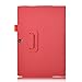Acer Iconia One 10 B3-A20 case, KuGi Multi-Angle Stand Slim-Book PU Leather Cover Case only fit for for Acer Iconia One 10 B3-A20 tablet (Red)