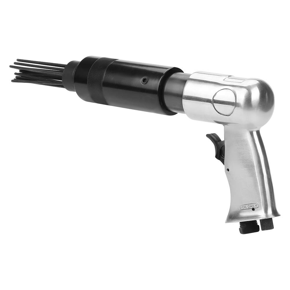 Needle Scaler 19 Compressed Air Needle Scaler 3000 RPM Carbon Steel Needle Gun 1/4" 10 CFM Needle Gun Rust Remover 35cm Black