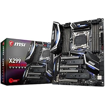 MSI Performance Gaming Intel X299 LGA 2066 DDR4 USB 3.1 SLI ATX Motherboard (X299 Gaming PRO Carbon)