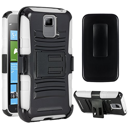 CASEFORMERS Duo Armor WHITE for Samsung ATIV SE Combo Case with Stand and Holster