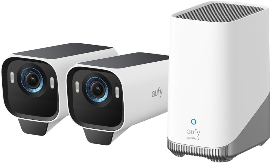 eufy Security eufyCam S3 Pro 2-Cam Kit 4K Solar Outdoor Wireless Camera