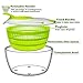 Salad Spinner Dryer, iLove Cooking Grips Salad Spinner with Vegetable Scissors - Large Capacity; BPA Free Certified; Easy Spin for Tastier Salads & Dishwasher Safe