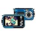 PowerLead Double Screens Waterproof Digital Camera 2.7-Inch Front LCD with 2.7-Inch Camera Easy Self Shot Camera