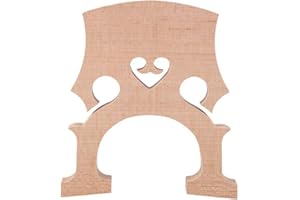 TUOREN Fitted 1/2 Size Cello Maple Bridge Finer Grade Solid Maple Wood Cello Bridge Replacement Cello Parts & Accessory