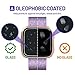 EXC Compatible Fitbit Versa Screen Protector [3 Pack] Tempered Glass Screen Protector for Fitbit Versa Lite Edition Smartwatch No Bubbling Waterproof Hardness Full Rounded Edge Coverage Screen Covers