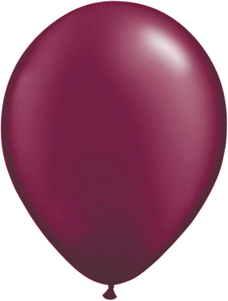 Folat 08411 Red Burgundy Metallic Balloons-10 Pieces, 10 Pack