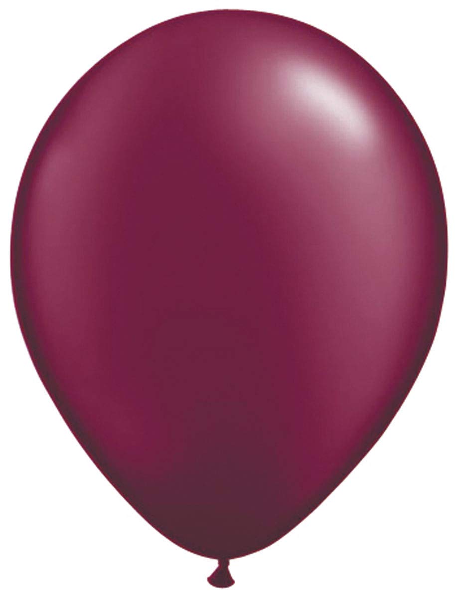 Folat 08411 Red Burgundy Metallic Balloons-10 Pieces