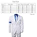 Classic MJ Michael Jackson Smooth Criminal Stripe Suit Blazer Spat Hat Full Set White