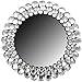 Round Crystal Gemstone Accented Mirror