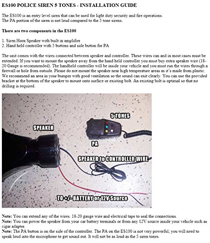 Police-Siren-5-Tone-PA-System-60W-Emergency-Sound