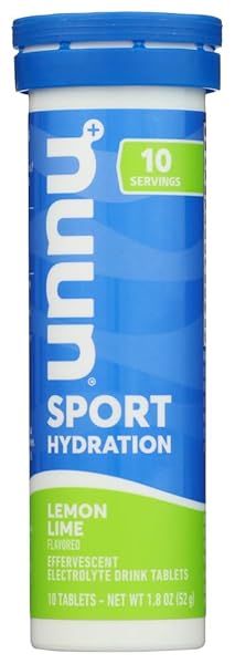 NUUN SPORT HYDRATION LEMON LIME, 10 DRINK TABLETS