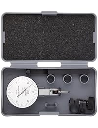 Brown & Sharpe Bestest 3 Series   Juego de reloj comparador con dial, montaje superior, en pulgadas, hilo M1.4x0.3, Blanco, 1