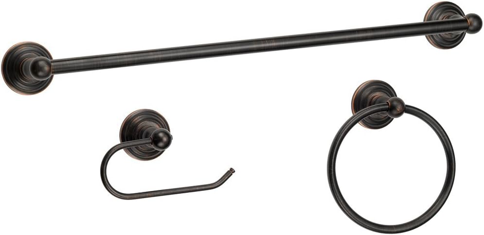 Designers Impressions 800 Series Oil Rubbed Bronze Towel Ring: Home & Kitchen