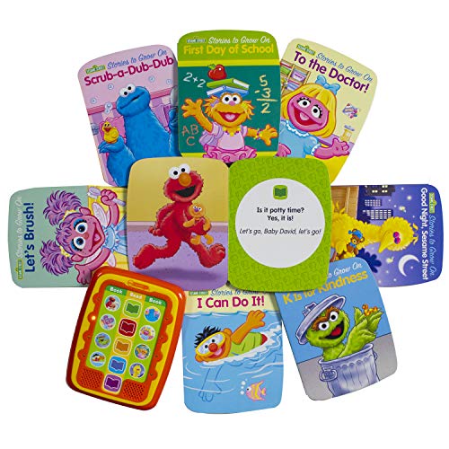 Sesame Street Stories to Grow On Me Reader Jr Electronic Reader and 8
