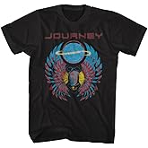 American Classics Journey Scarab Orb Graphic T Shirt Black | Officially Licensed Journey Merch, Vintage Style Graphic Tee, Designed and Printed in the USA, Unisex Men Women