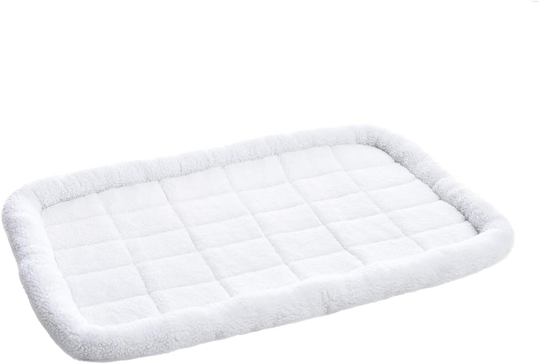 Basics Faux-Sherpa Padded Bolster Pet Bed, X-Large (46 x 28 Inches) : Pet Supplies