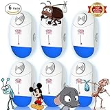 Ultrasonic Pest Repeller Indoor Pest Reject - Electronic & Ultrasound Repellent (6 Pack) Plug-in Fly Pest Control, Mosquito Repellent | No Mouse, Insects, Bugs, Ant, Animal, Rat, Roach, Rodents