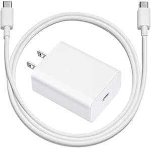 USB C Fast Wall Charger Compatible Google Pixel 4 XL 4a / 3a XL / 3 / XL / 2, 18W 3A PD Power Adapter and 3.3FT Type C to C Cable