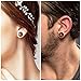 Longbeauty 2Pair Vintage Brown Natural Wood Double Flared Hollow+Saddle Tunnels Ear Plugs Stretcher Gauges 8MM=0G