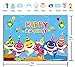 Baby Shark Party Backdrop Vinyl Wooden Wall Photo Studio Props 7x5FT