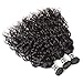 Peiyulex Brazilian Water Wave Hair Bundles 10inch Wet and Wavy Human Hair 3 Bundle Deals Brazilian Water Wave Virgin Hair