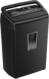 Bonsaii 10-Sheet Cross-Cut Paper Shredder C209-D Upgrade Black 21L Bin view 1