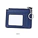 Slim RFID Blocking Card Wallet,Gazigo Minimalist Leather Credit Cards Holder with ID Window and Keychain (Slim RFID Blocking Card Wallet Blue, One_Size)