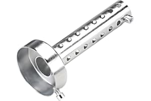 Wevdn Motorcycle Exhaust Silencer, Stainless Steel Motorcycle Exhaust Muffler Insert, Exhaust Muffler Assembly Turbo Sound Muffler for Motorbike, Universal Motorcycle Accessories (60mm)