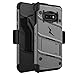 ZIZO Bolt Series for Galaxy S10e Case Heavy-Duty Military Grade Drop Tested Bundle with Tempered Glass Screen Protector Holster and Kickstand Metal Gray Black