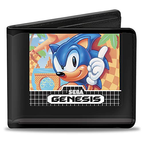 Buckle-Down Men's Bifold Wallet Sega Genesis Sonic, Multicolor, 4.0" x 3.5" - Thumbnail 5