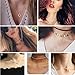 FUNRUN JEWELRY 10PCS Layered Chocker Necklace for Women Girls Multilayer Chain Necklace Set Adjustable (10PCS[Gold Tone])