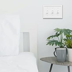 OKAWYC Triple Toggle Light Switch Cover Adler Metal