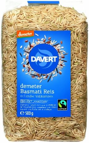 DavertGenuine Basmati Rice, Whole Grain Organic Fairtrade (1 x 500 g)