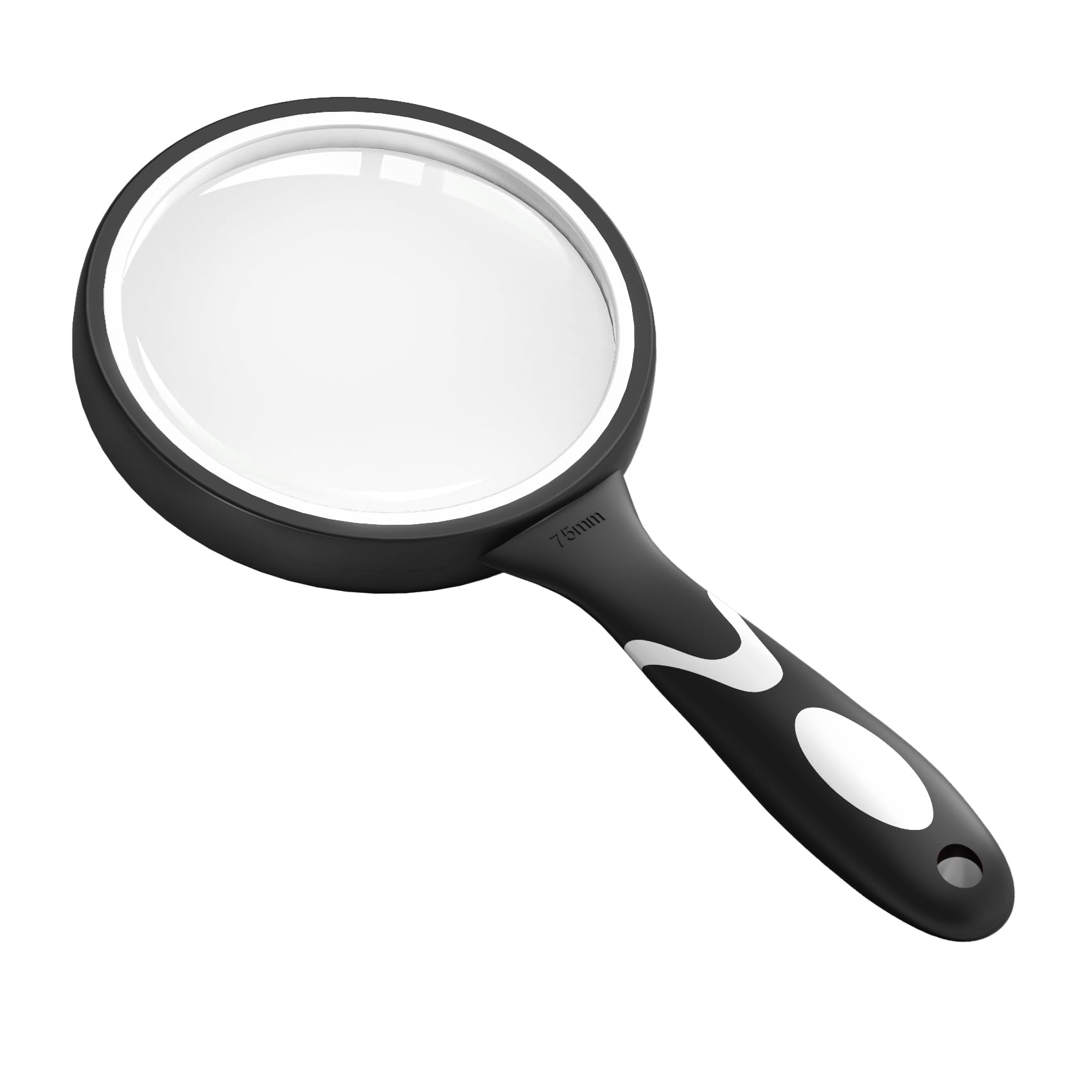 Large Magnifying Glass, 10X Magnifying Glasses for Reading Hobbies Applied to Science Books Hobby Observation Premium Soft Hand Shank Magnifier for Seniors — image 1