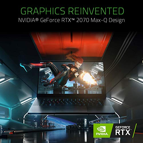 Razer Blade 15 Gaming Laptop 2019 - Intel Core i7- 9750H 6 Core, GeForce RTX 2070 Max-Q, 15.6
