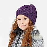 Hatsandscarf CC Exclusives Women's Knitted Cute Beanie Hat with Flower Accent