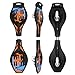 ENKEEO Caster Board with Hand Grip, Illuminating PU Casters and Carrying Pouch, Weight Capacity Up to 220lbs.Blue