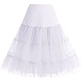 Bbonlinedress Women's 50s Petticoat Skirt Vintage Tutu Crinoline Underskirt 25"