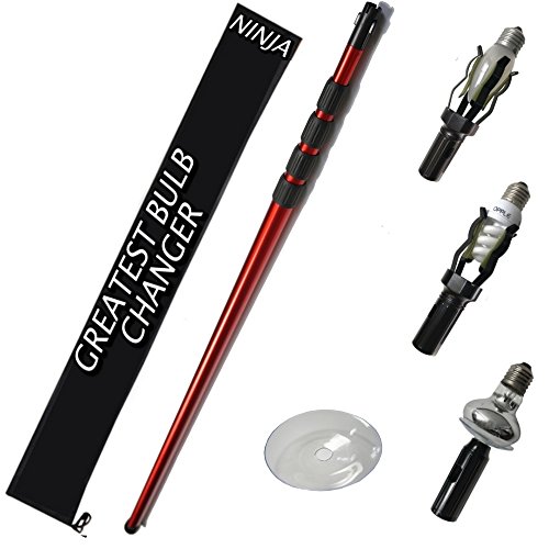 Greatest Ninja Light Bulb Changer Kit With Extension Pole 20 Feet