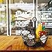 MyGift 9-Inch Metal Chicken-Wire Tabletop Condiment Caddy