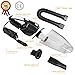 Car Vacuum Cleaner High Power 12V 120W Strong Suction Dust Buster Handheld Vac Pet Hair Crumbs Wet / Dry protable with Flash LED light HEPA filter Cigar Lighter 4000PA 15FT(4.5M) Power Cord - Black