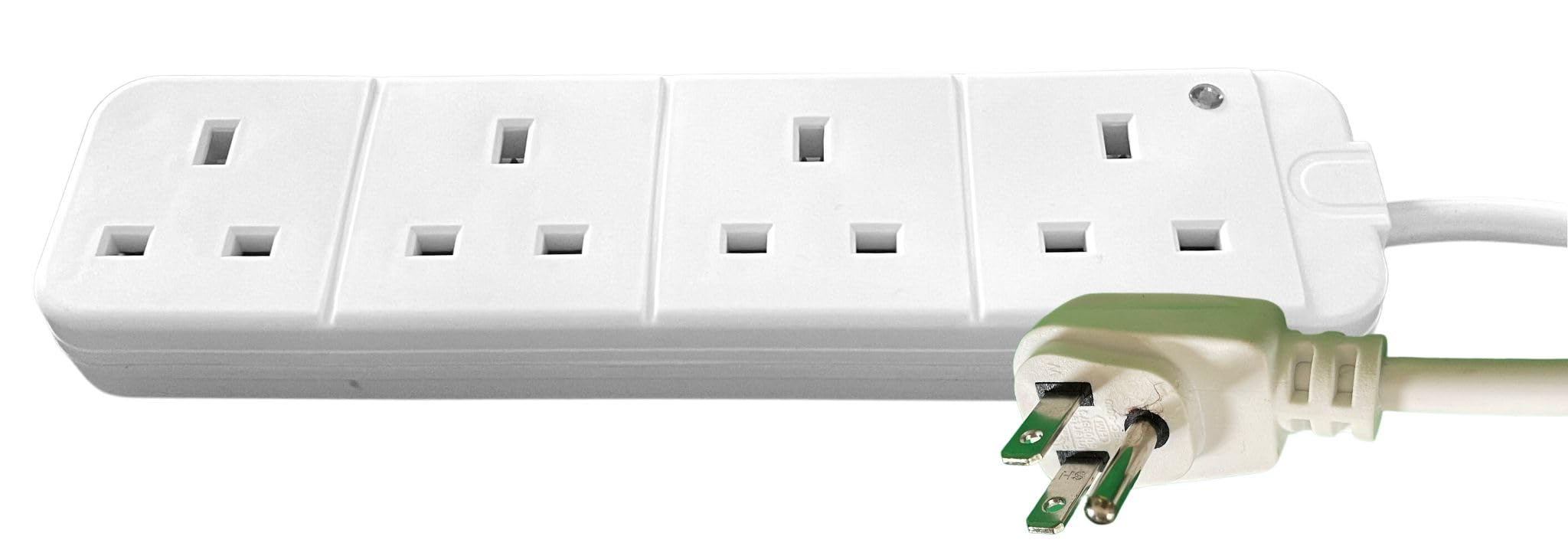 ShaniTech Travel Adaptor, Earthed 3 Pin, 4 Gang Way UK to USA Adapter - Not Voltage Converter
