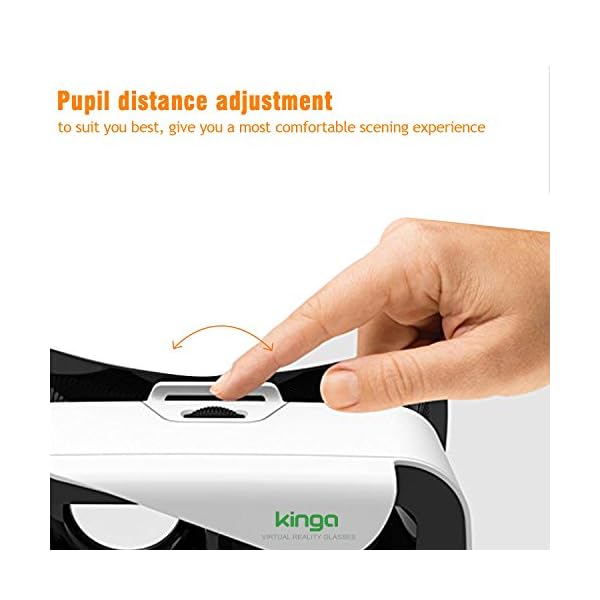 KINGA VR Headset VR Glasses for Smartphone of 4.7-6.0 Inches Android Win IOS iPhone Samsung Huawei - Image 3
