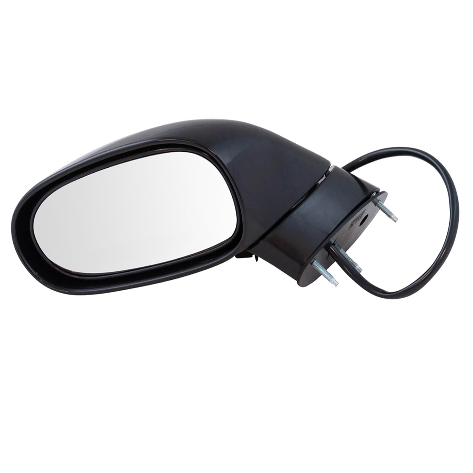 TRQ Driver Side Mirror Assembly Electric Adjustment Heated No Memory Black Compatible with 2005-2009 Chevrolet Corvette GM1320412 Image